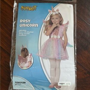 Spirit Rosy Unicorn Costume - Pink and White